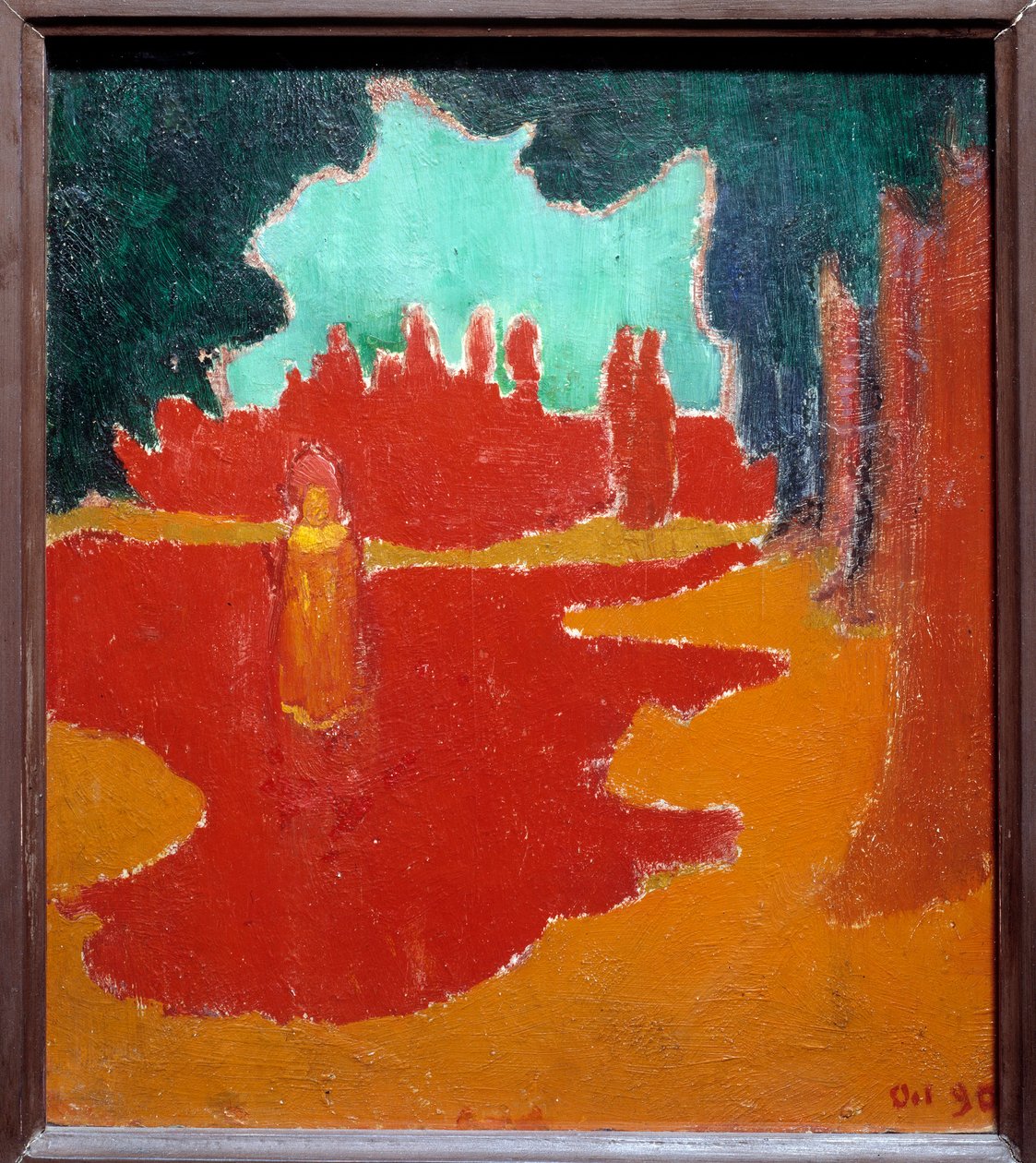 露台上的太阳黑子。 莫里斯·丹尼斯 (1870-1943) 的绘画 作者 莫里斯·丹尼斯（Maurice Denis）