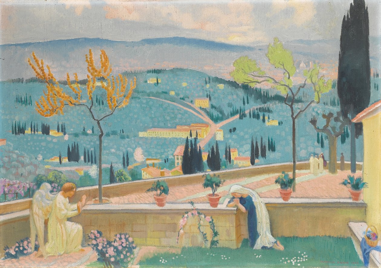 1928年菲耶索莱的天使报喜 作者 莫里斯·丹尼斯（Maurice Denis）