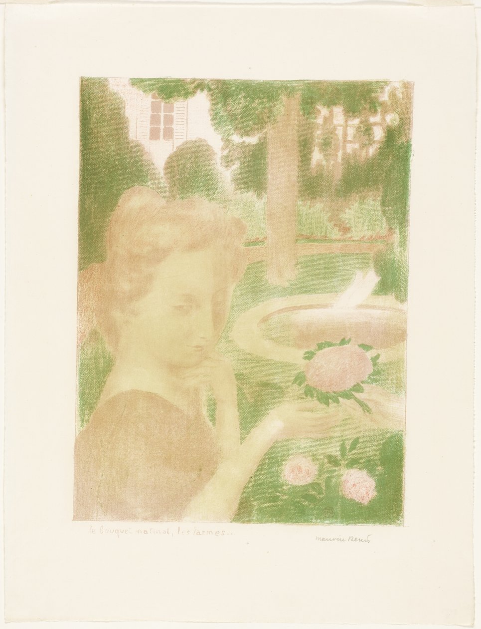 清晨的花束》、《泪水》、《爱》板块三 作者 莫里斯·丹尼斯（Maurice Denis）