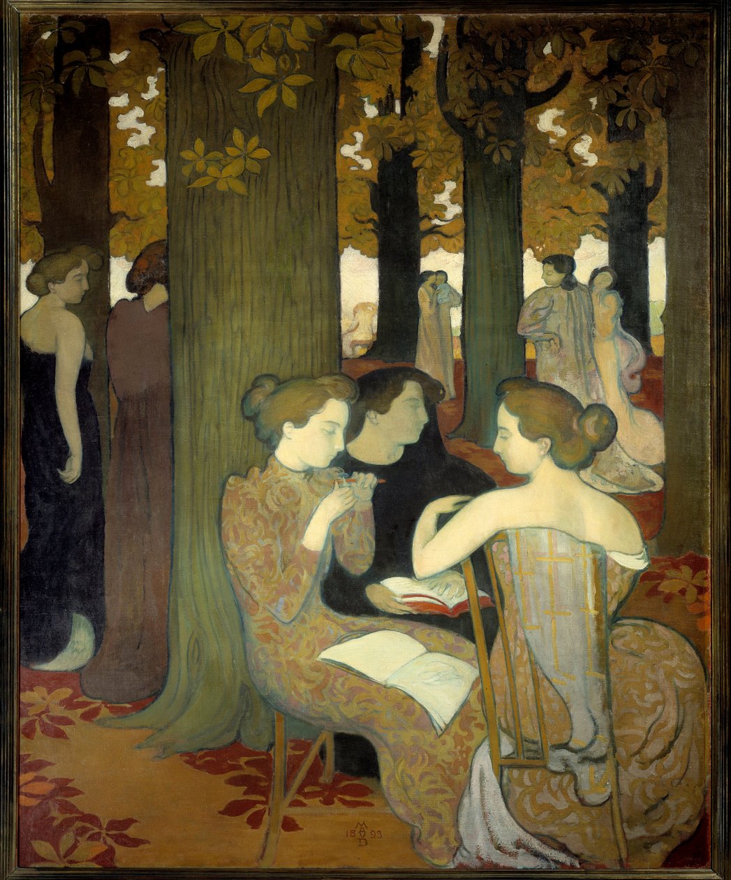 缪斯女神或在公园里 作者 莫里斯·丹尼斯（Maurice Denis）