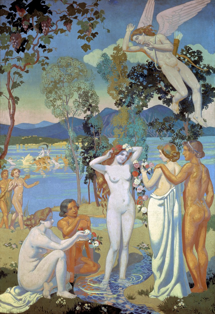 Psyche的故事，1908年。 作者 莫里斯·丹尼斯（Maurice Denis）