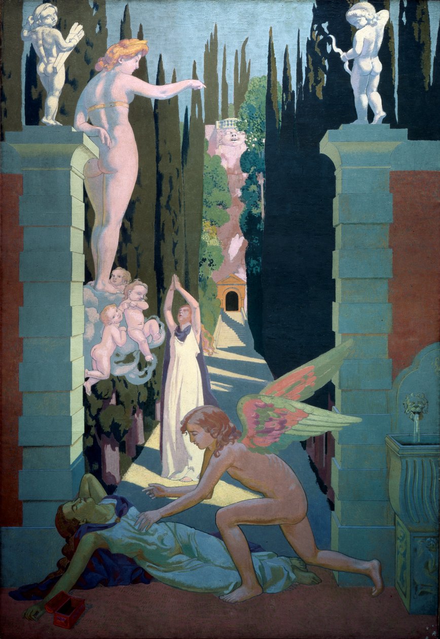 心灵故事板块四。金星的复仇，1908年。 作者 莫里斯·丹尼斯（Maurice Denis）