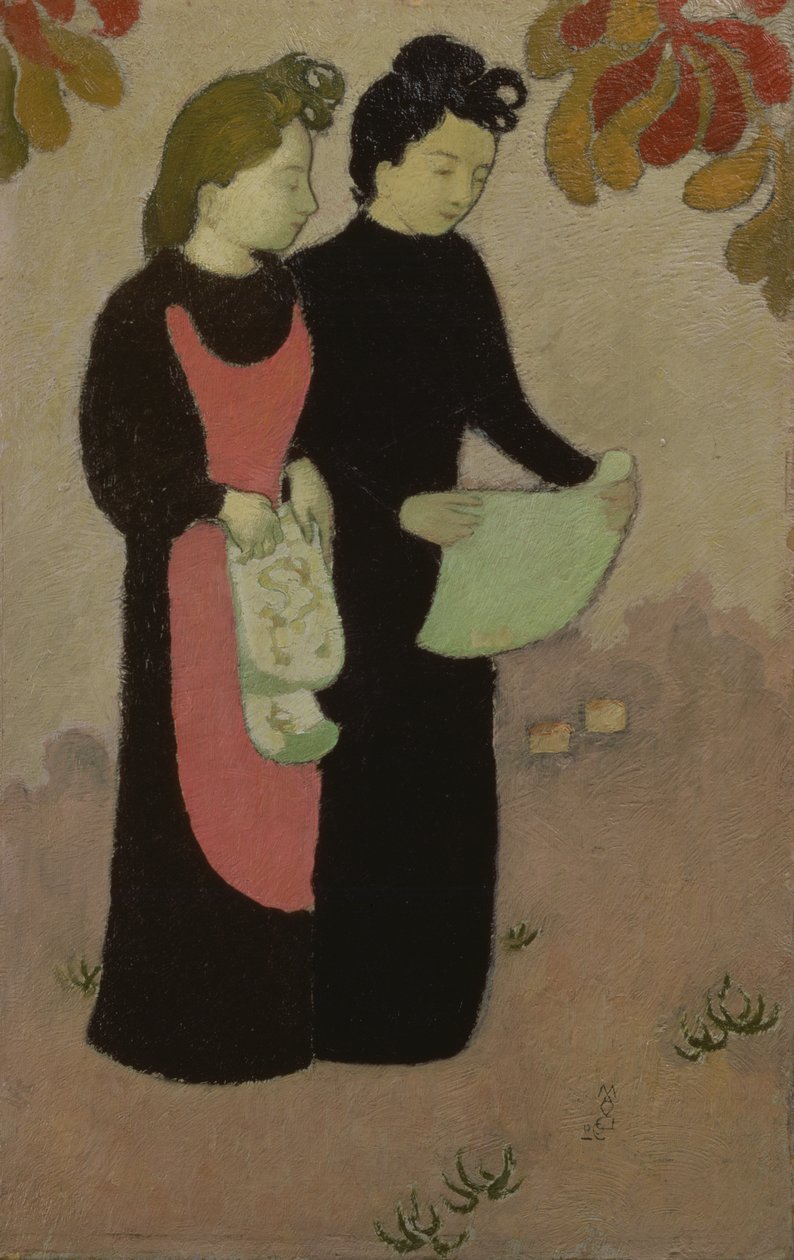 两姐妹，1892年（小组） 作者 莫里斯·丹尼斯（Maurice Denis）