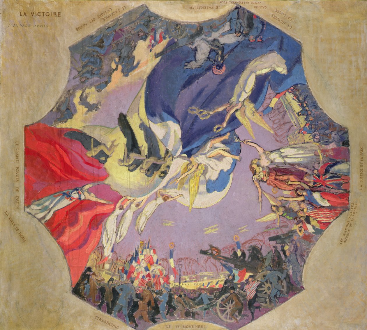 1918 年的胜利（布面油画） 作者 莫里斯·丹尼斯（Maurice Denis）