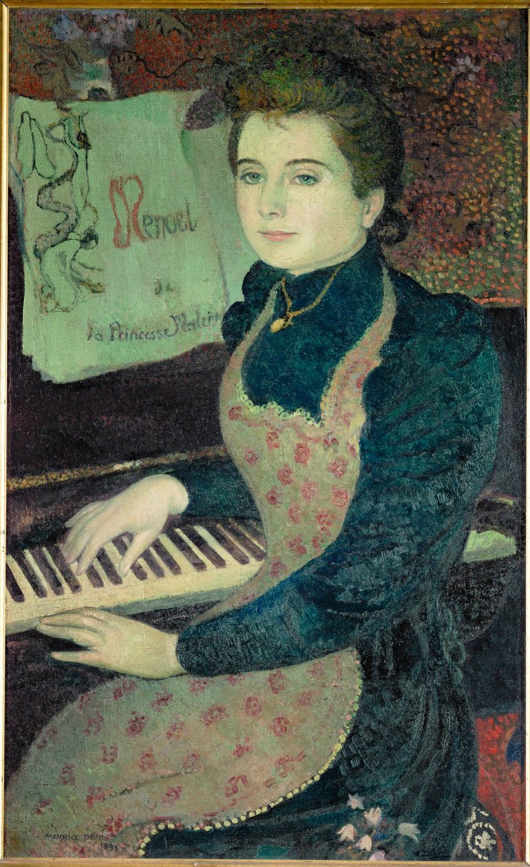 马莱恩公主的小步舞曲》（油画） 作者 莫里斯·丹尼斯（Maurice Denis）