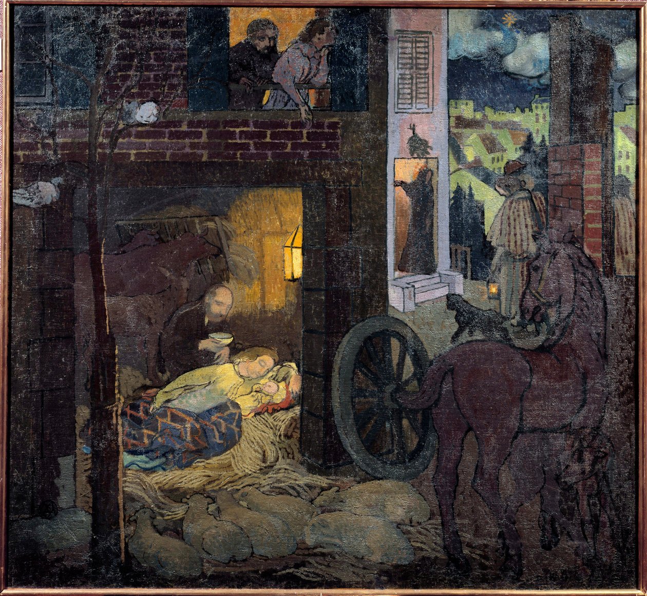 耶稣降生，二十世纪（布面油画） 作者 莫里斯·丹尼斯（Maurice Denis）