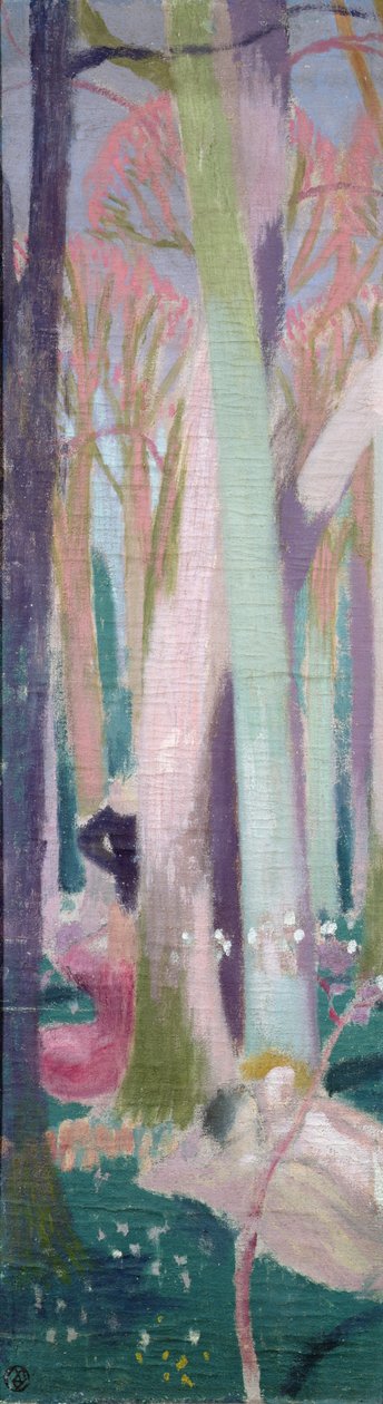 森林中的树木，研究“森林风信子” 作者 莫里斯·丹尼斯（Maurice Denis）
