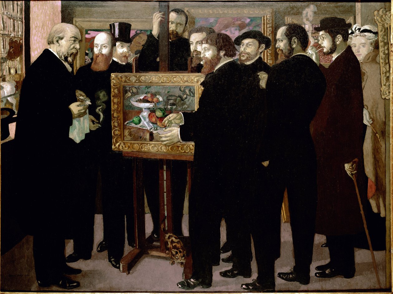向塞尚致敬 - 布面油画 作者 莫里斯·丹尼斯（Maurice Denis）