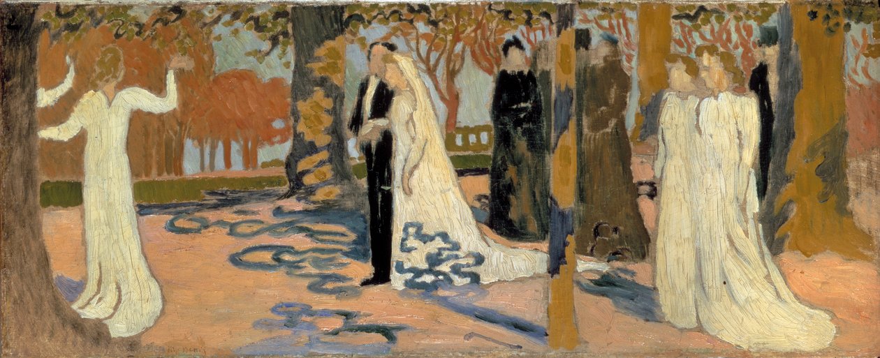 婚礼游行，c1892-c1893。 作者 莫里斯·丹尼斯（Maurice Denis）