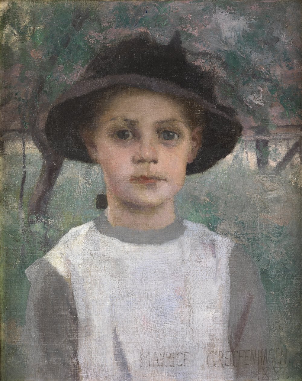 年轻女孩，1886年 作者 莫里斯·格里芬哈根（Maurice Greiffenhagen）