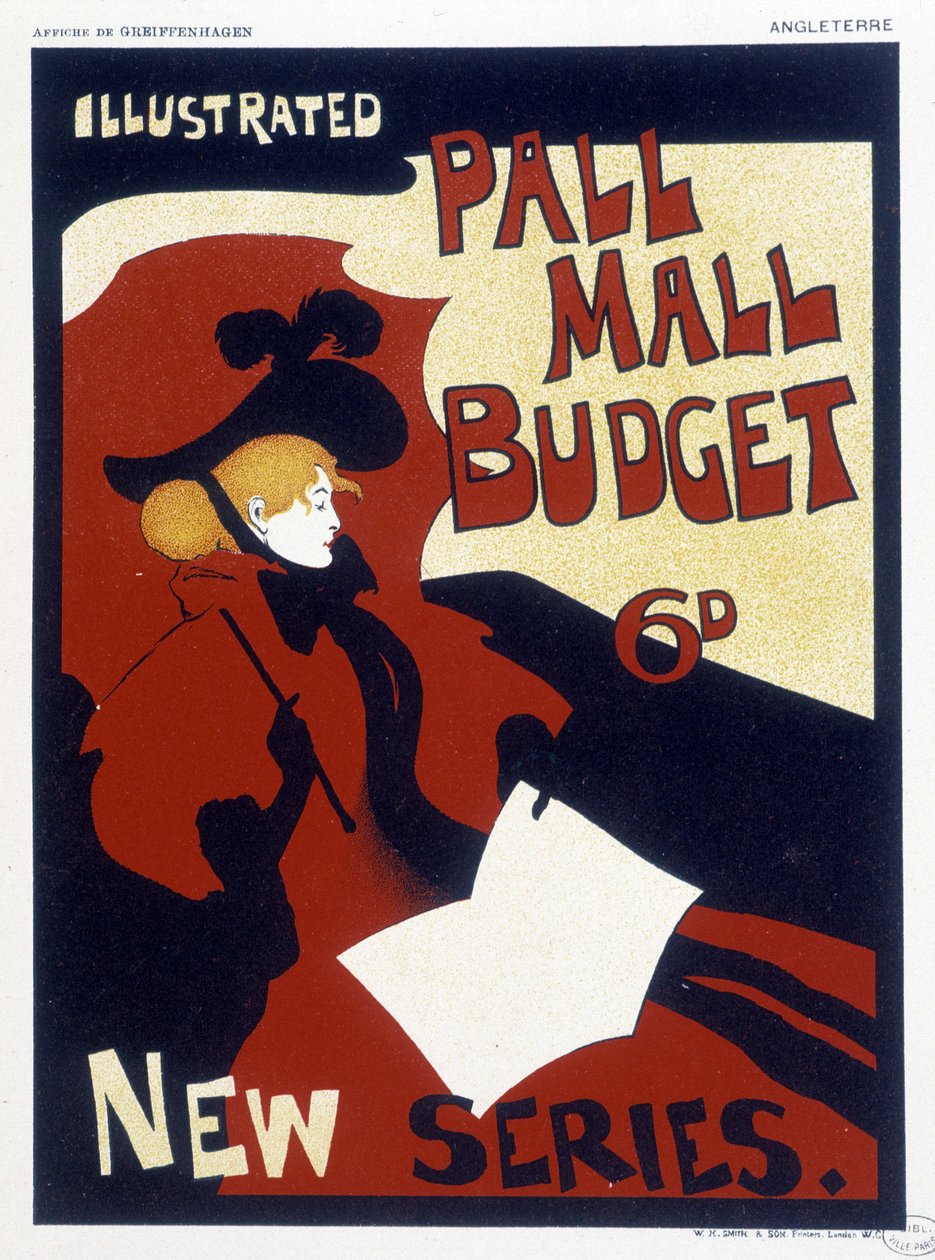 “” Illustrated Pall Mall”的海报 作者 莫里斯·格里芬哈根（Maurice Greiffenhagen）