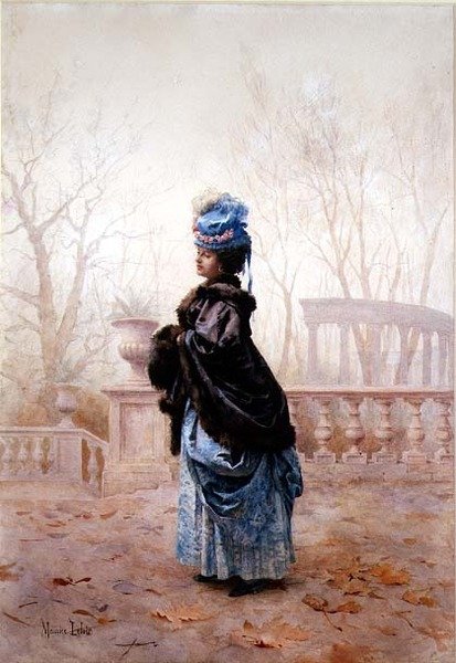 一位优雅的女士 作者 莫里斯·勒卢瓦（Maurice Leloir）