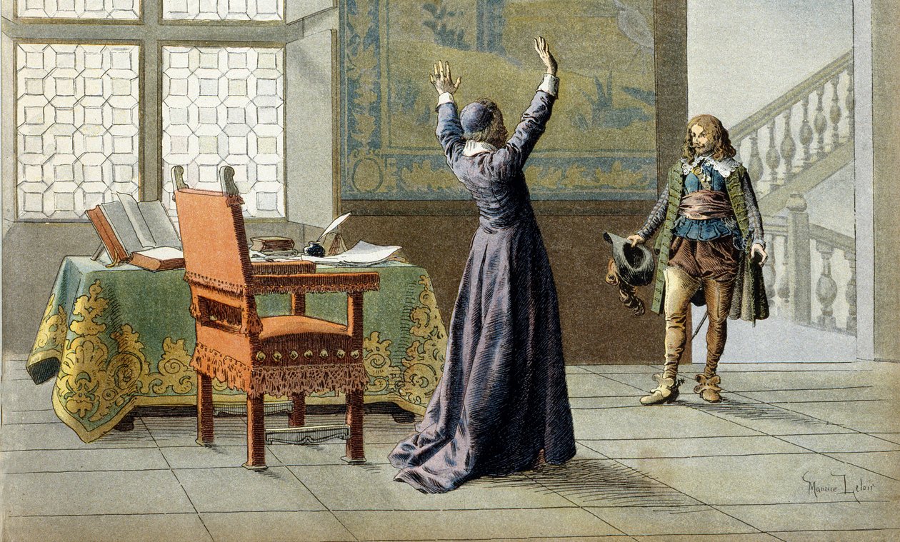 法国的历史。Cardinal Richelieu (Armand Jean du Plessis) 作者 莫里斯·勒卢瓦（Maurice Leloir）