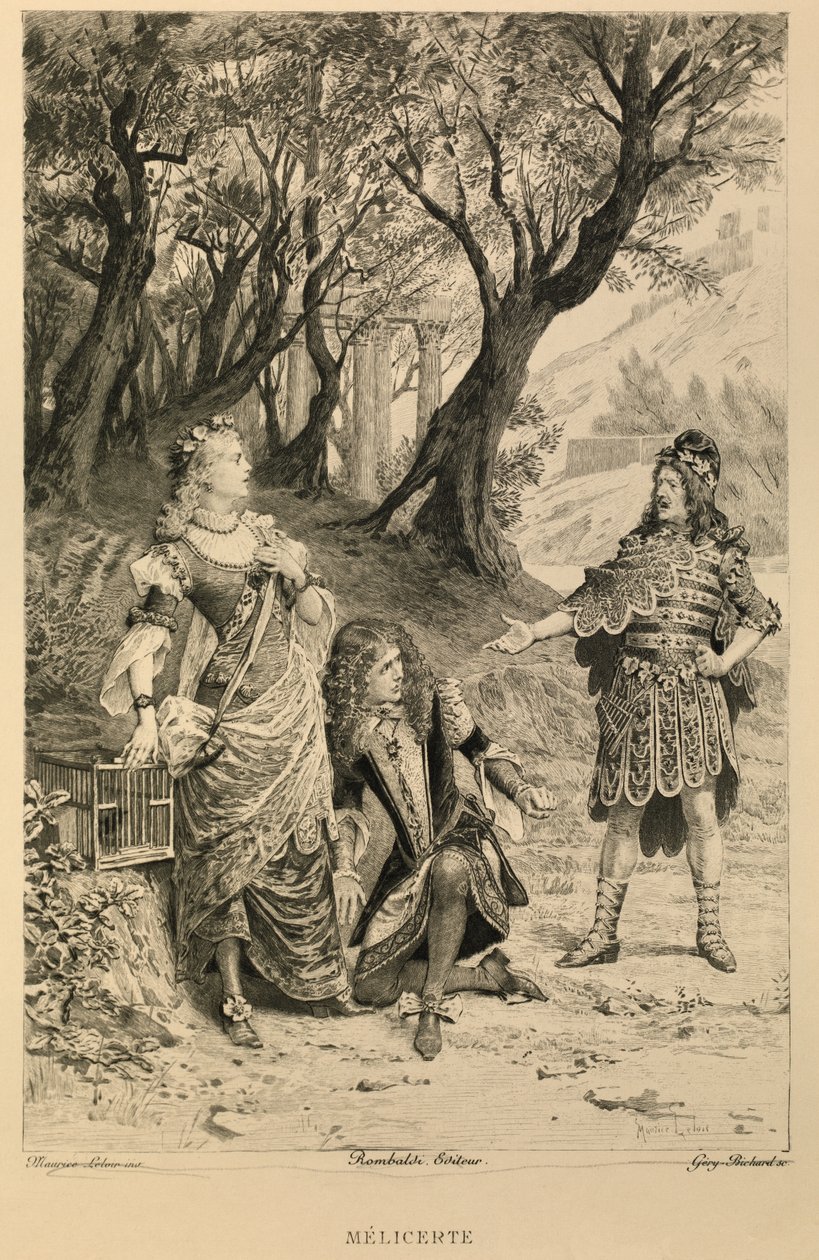 Melicerte de Moliere 作者 莫里斯·勒卢瓦（Maurice Leloir）