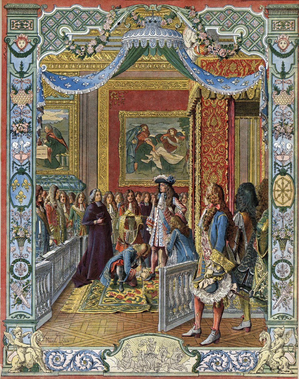 被称为太阳王（King Sun或Louis the Great）的国王路易十四的崛起 作者 莫里斯·勒卢瓦（Maurice Leloir）