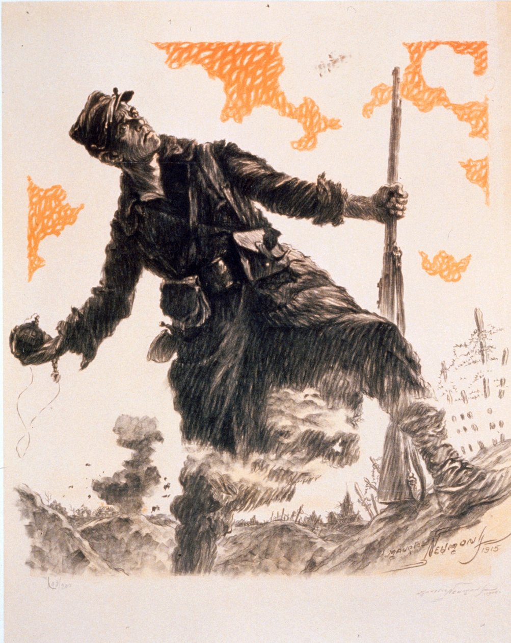 WWI宣传海报毛茸茸的一天。 1915年12月25日和26日，酒吧。 1915年 作者 莫里斯·路易斯·亨利·诺伊蒙特