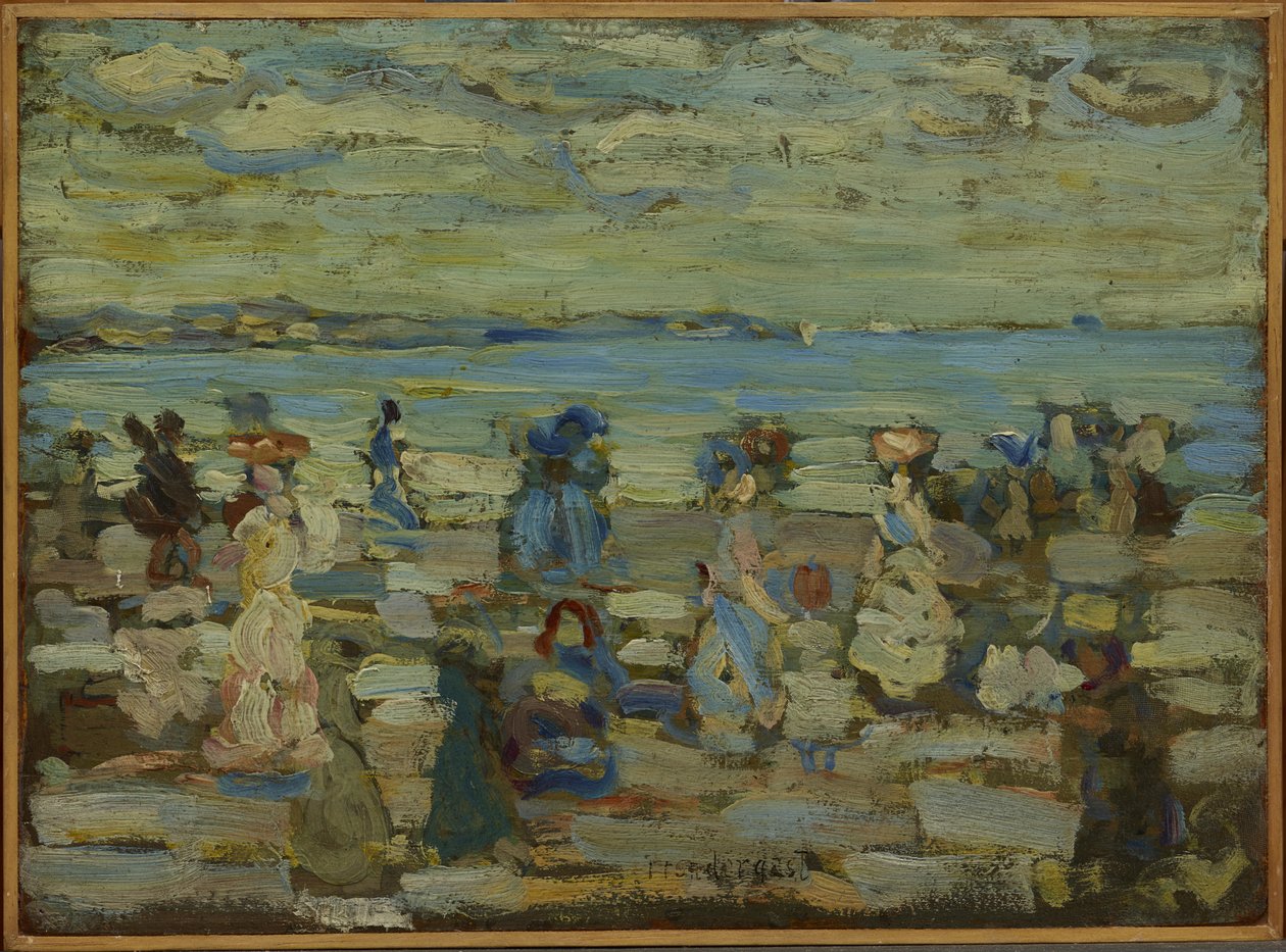 海滩场景 作者 莫里斯·巴西·普伦德加斯特
