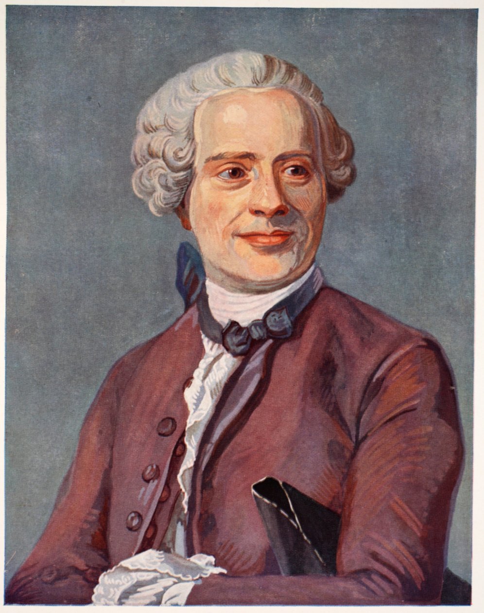 Alembert，Boris Mestchersky的复制品（d.1957）来自&39;Histoire de la Nation Francaise&39;的插图，科学，第一卷和第二卷，Gabriel Hanotaux（1853-1944），1924年 作者 莫里斯·昆汀·德拉图尔