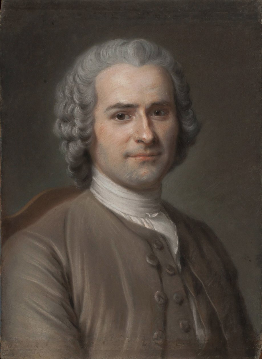 尚·雅克·卢梭（Jean-Jacques Rousseau）的肖像1712-1778 作者 莫里斯·昆汀·德拉图尔