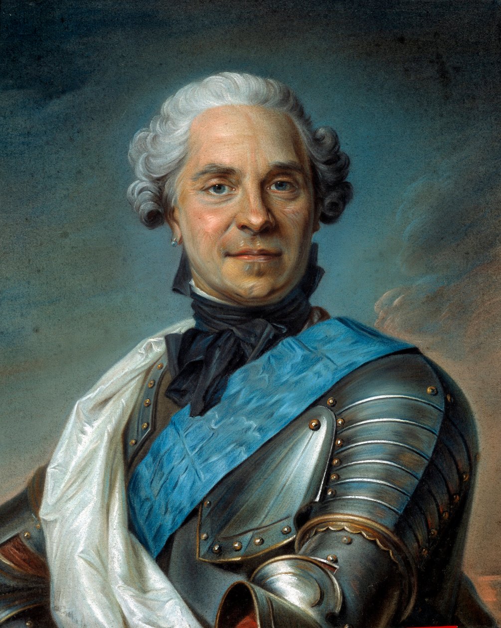 萨克森州元帅：萨克森伯爵赫尔曼·莫里斯 (1696-1750) 的肖像 by Maurice Quentin Delatour dit Quentin De La Tour (1704-1788) 18 世纪 - “”萨克森元帅”：肖像 萨克森伯爵赫尔曼·莫里斯 (1696-1750) 作者 莫里斯·昆汀·德拉图尔