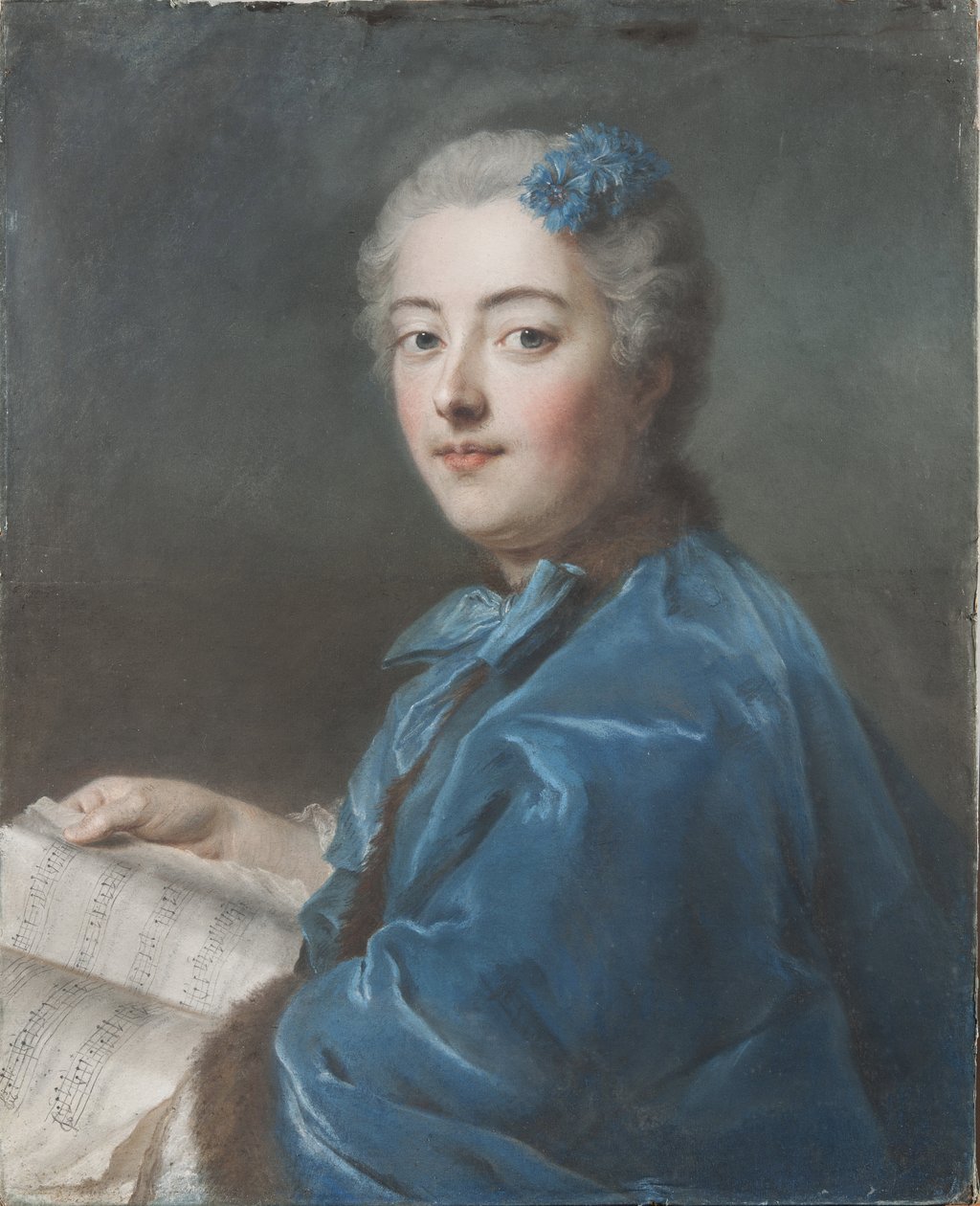 Marie Sophie de Courcillon, Duchesse de Picquigny, Princesse de Rohan (1713-1756), by La Tour, Maurice Quentin de (1704-1788).纸上粉笔画，约1740年。尺寸：61x49.7厘米。斯德哥尔摩国家博物馆 作者 莫里斯·昆汀·德拉图尔