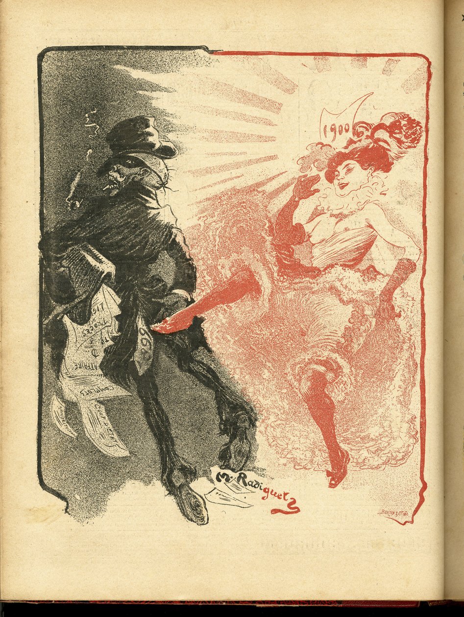Illustration of Maurice Radiguet (1866-1941) in Le Rire 作者 莫里斯·拉迪格（Maurice Radiguet）