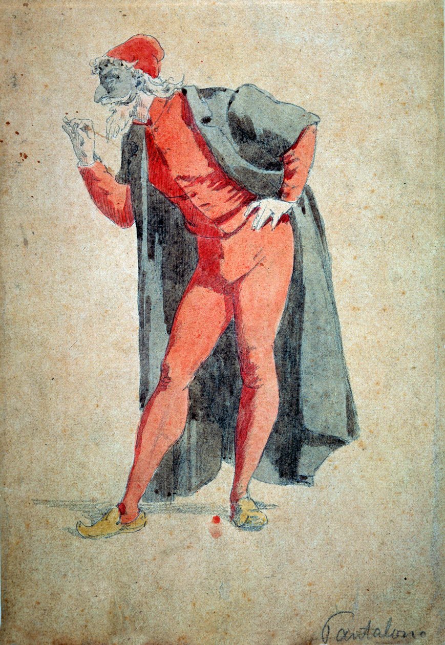 Costume and theatre character: Pantalone (Pants, doctor) From “” Masks and jesters” (Italian comedy or Commedia dell