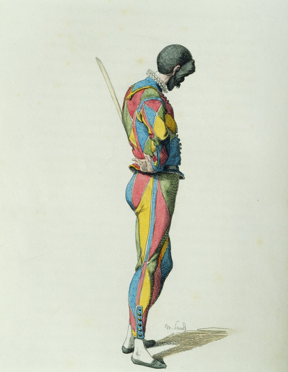 1858年的《哈勒奎因》，莫里斯-桑（1823-1889）著 作者 莫里斯·桑德