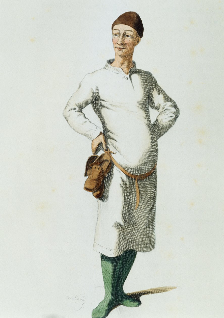 莫里斯-桑（1823-1889）的《Meneghino》。 作者 莫里斯·桑德