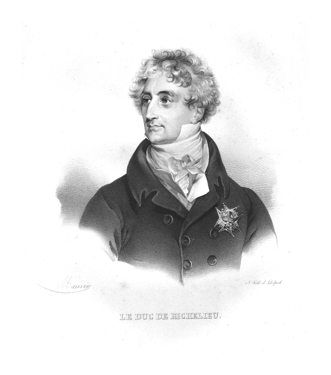 Armand-Emmanuel de Vignerot du Plessis，1820年代 作者 毛林