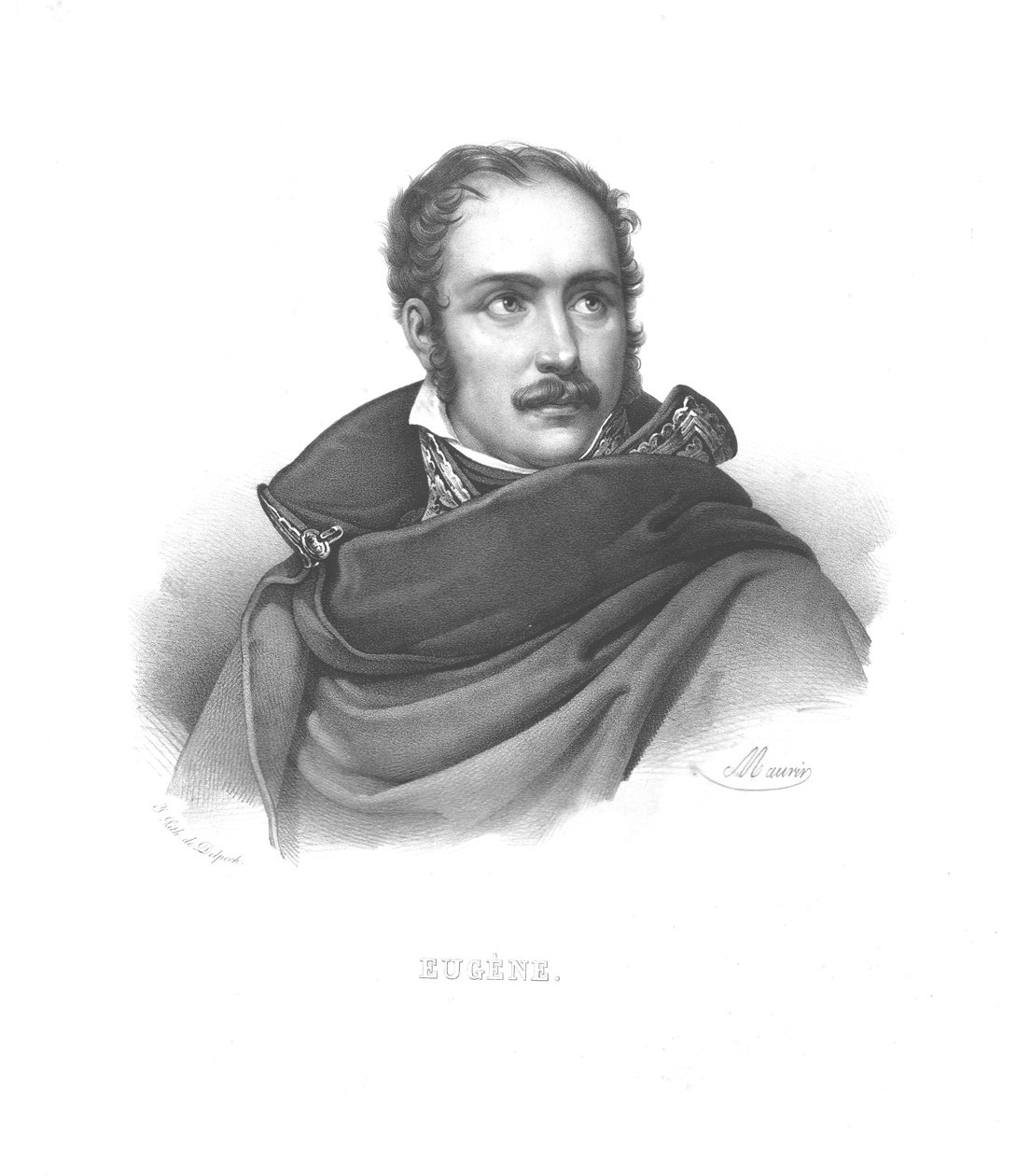 尤金·德·波哈奈（Eugene de Beauharnais），c1820年代 作者 毛林