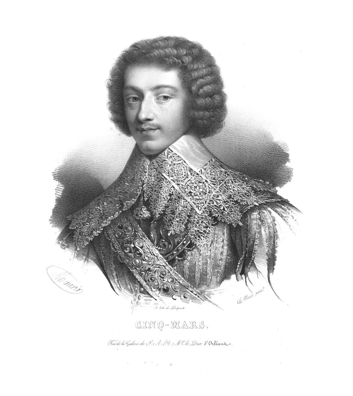 亨利·科菲埃·德·鲁泽（Henri Coiffier deRuzé），辛克·马斯侯爵（cquiq-Mars），约1820年代。 作者 毛林