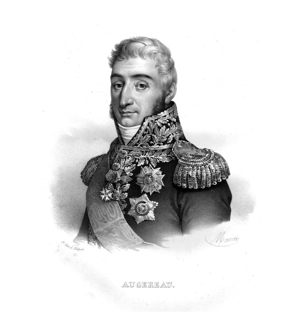 皮埃尔·弗朗索瓦·查尔斯·奥格罗（Pierre Francois Charles Augereau），卡斯蒂廖内公爵，1820年代 作者 毛林