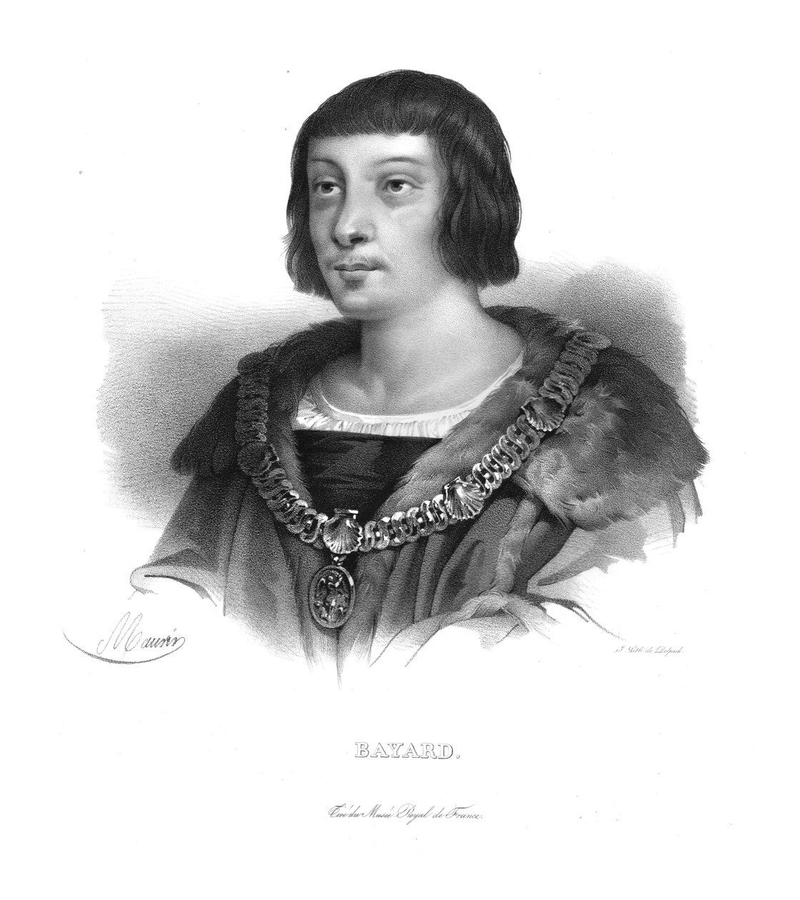 Bayard的Pierre Terrail，约1820年代。 作者 毛林
