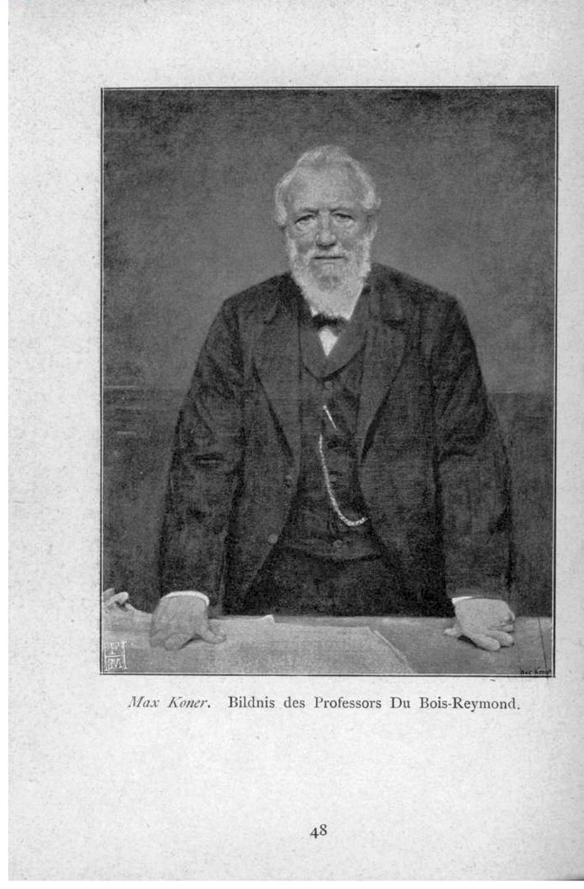 Du Bois-Reymond教授的Bildnis 作者 马克斯·科纳