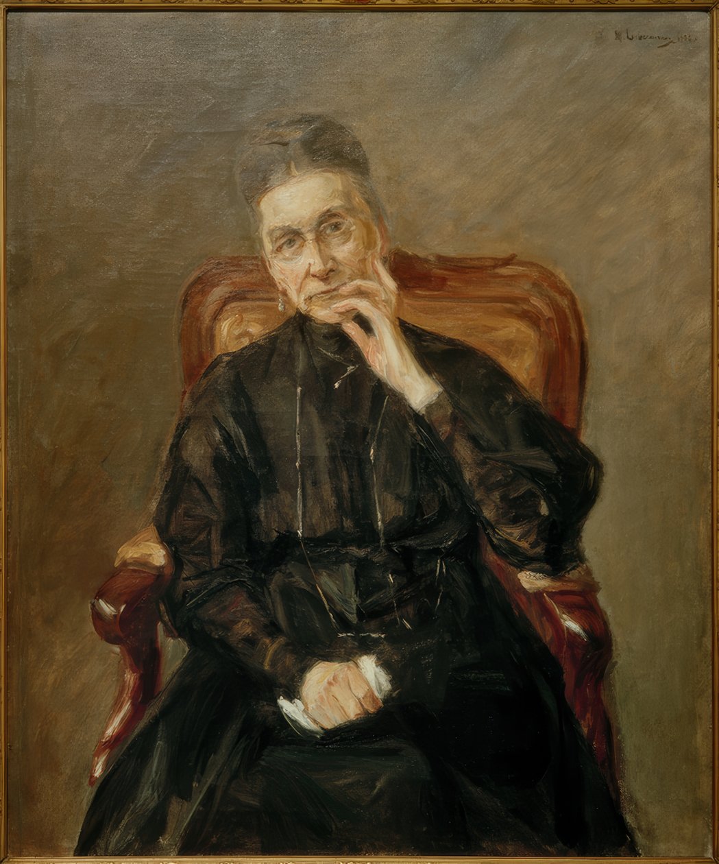 肖像Frau Kommerzienrat Bertha Biermann 作者 马克斯·利伯曼