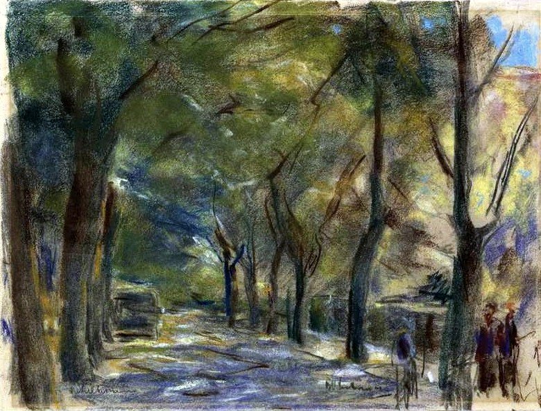 Colnierstrasse在Wannsee 作者 马克斯·利伯曼