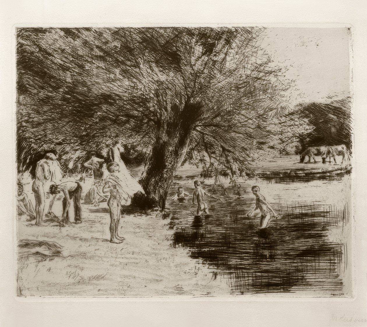 沐浴者男孩M.Liebermann 作者 马克斯·利伯曼