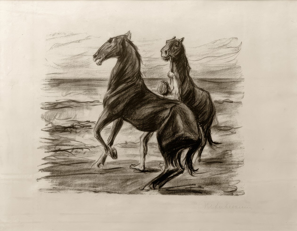 M.Liebermann，上升的马 作者 马克斯·利伯曼