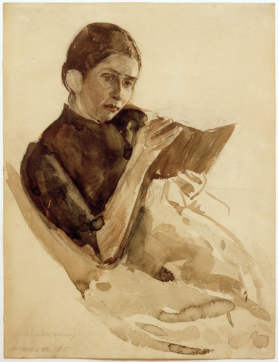 玛莎·利伯曼（Martha Liebermann）的妻子马克斯·利伯曼（Max Liebermann） 作者 马克斯·利伯曼