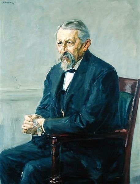 动物学家Hermann Strebel的肖像 作者 马克斯·利伯曼