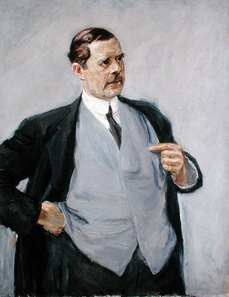 建筑师Peter Behrens（1869-1940），1913年 作者 马克斯·利伯曼