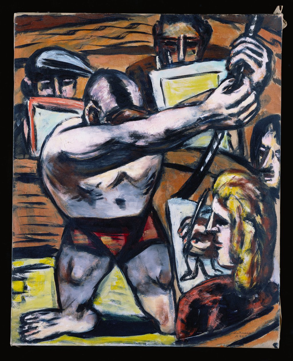 Akademie II，1944 年秋（布面油画） 作者 马克斯·贝克曼