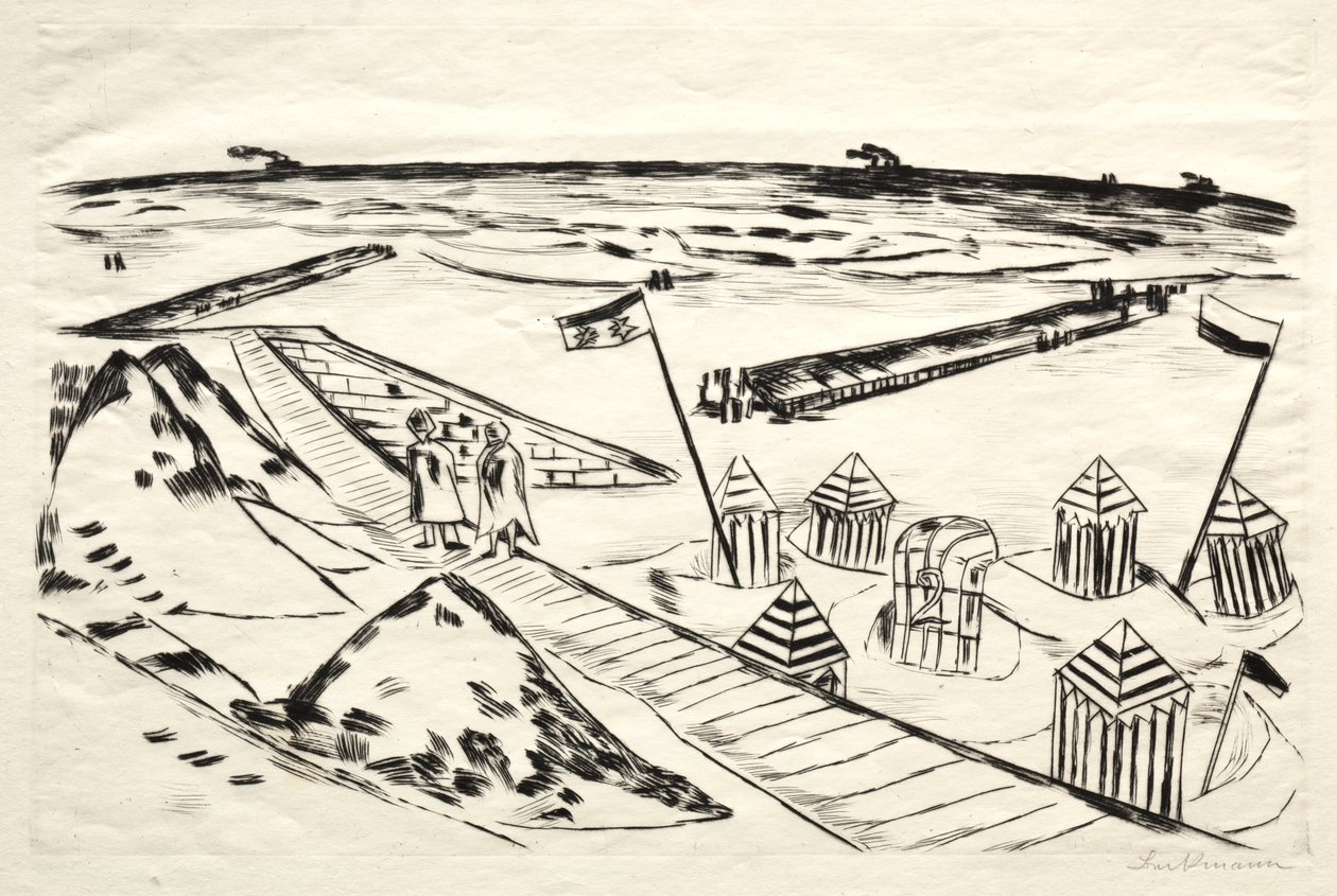 海滩 作者 马克斯·贝克曼