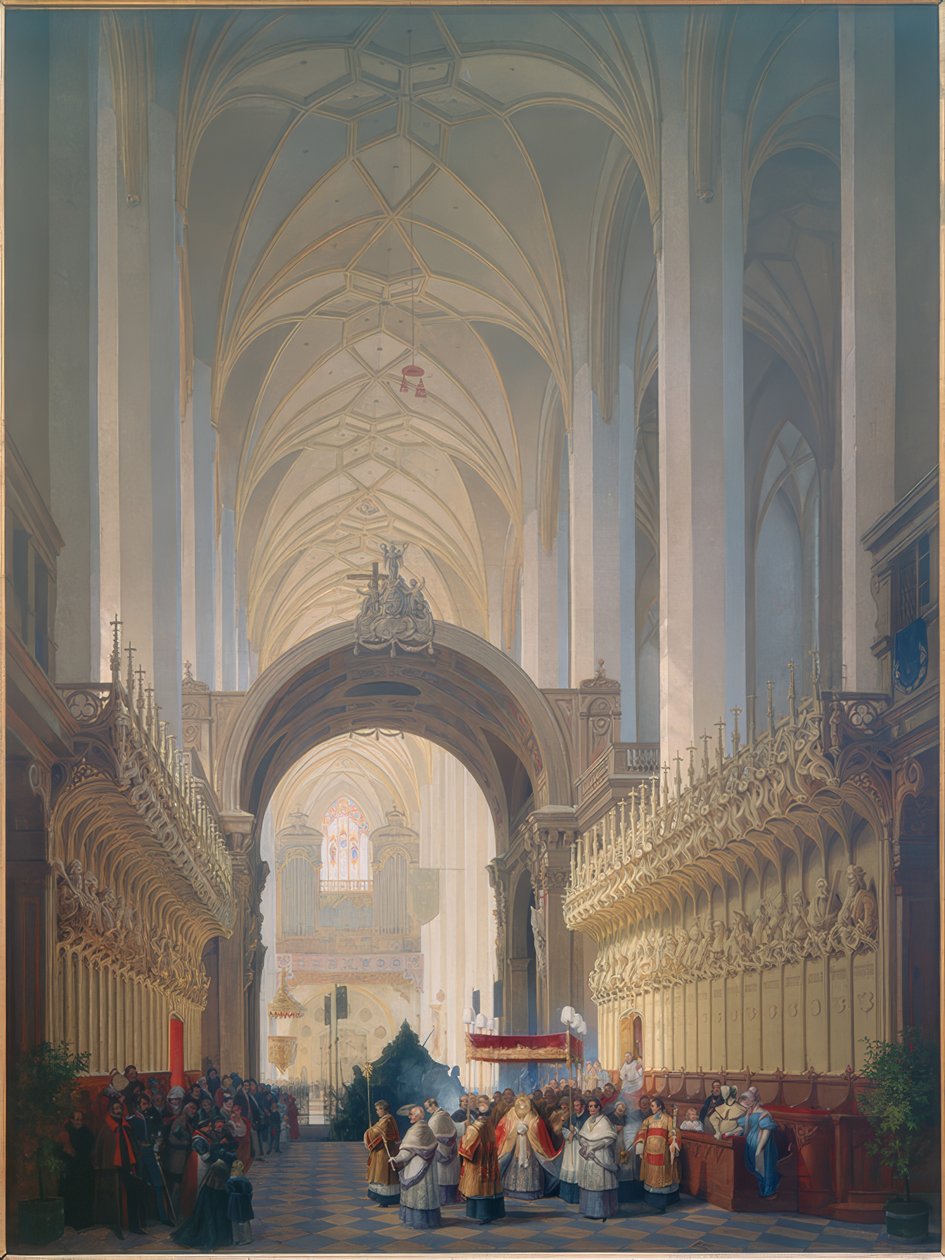 Das Innere der Münchner Frauenkirche 作者 马克斯·伊曼纽尔·安米勒