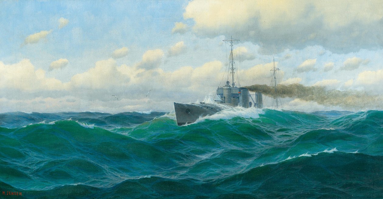 德语: Kanonenboot auf hoher See 公海上的炮艇 作者 马克斯·詹森