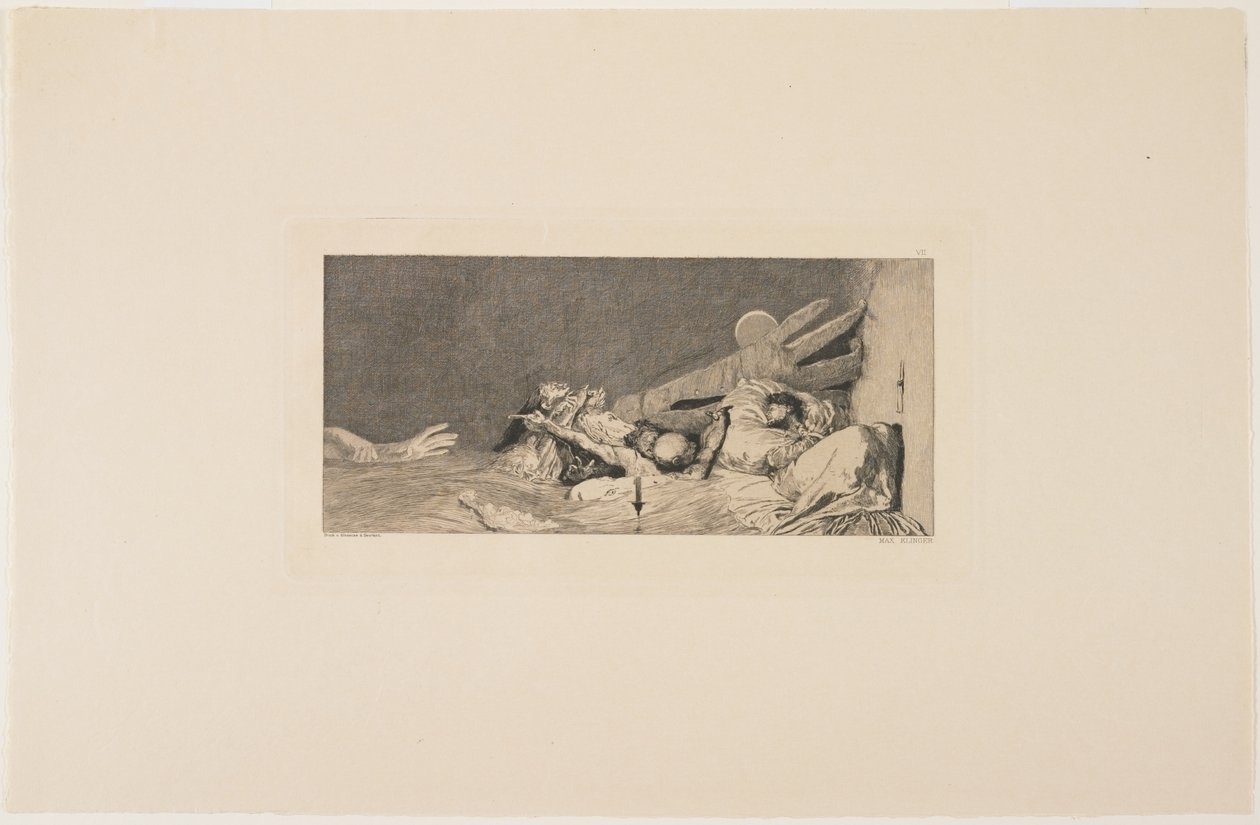 焦虑症，1881年 作者 马克斯·克林格