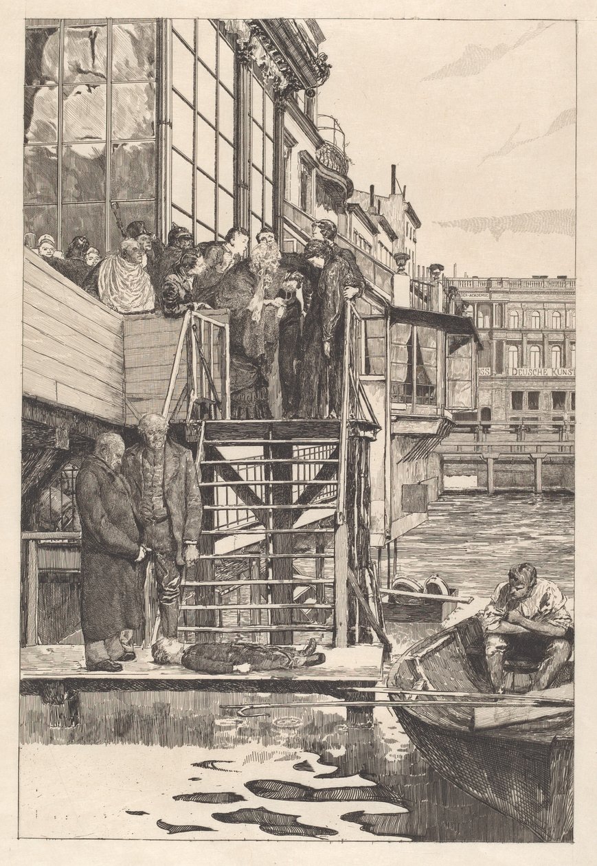 一位母亲，1882年。 作者 马克斯·克林格