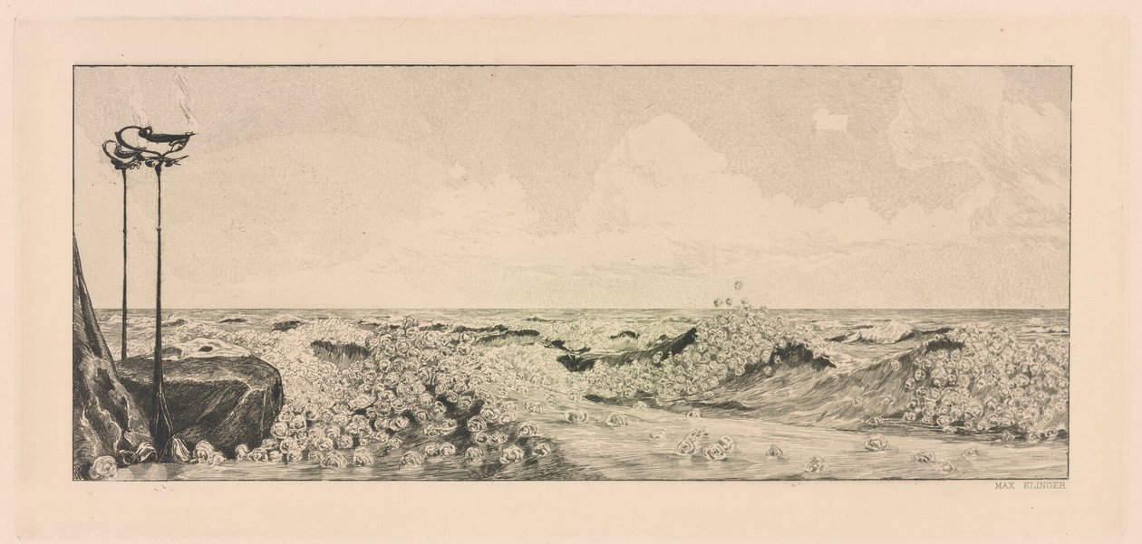 Huldigung（致敬），选自系列 Ein Handschuh（一只手套） 作者 马克斯·克林格