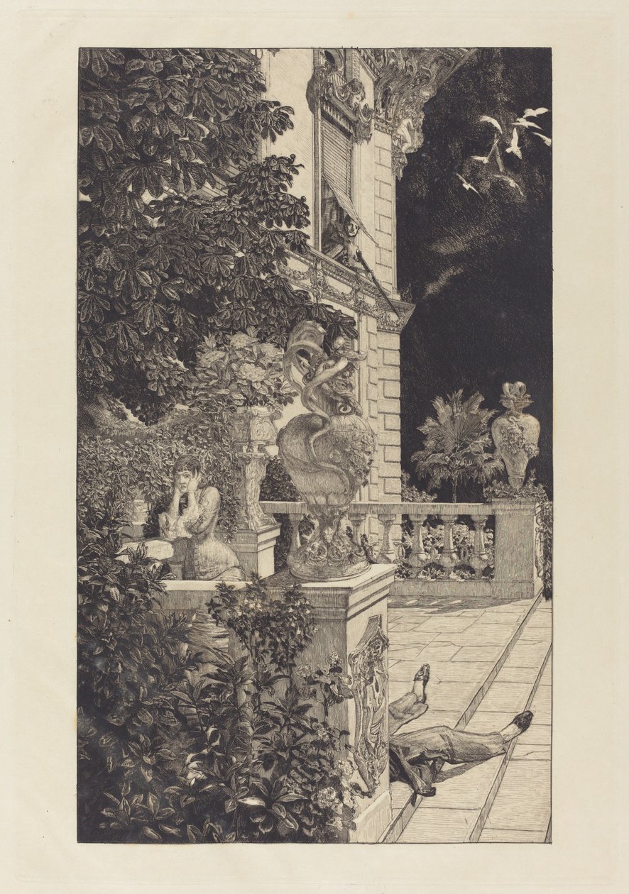In Flagranti, 1883. 作者 马克斯·克林格